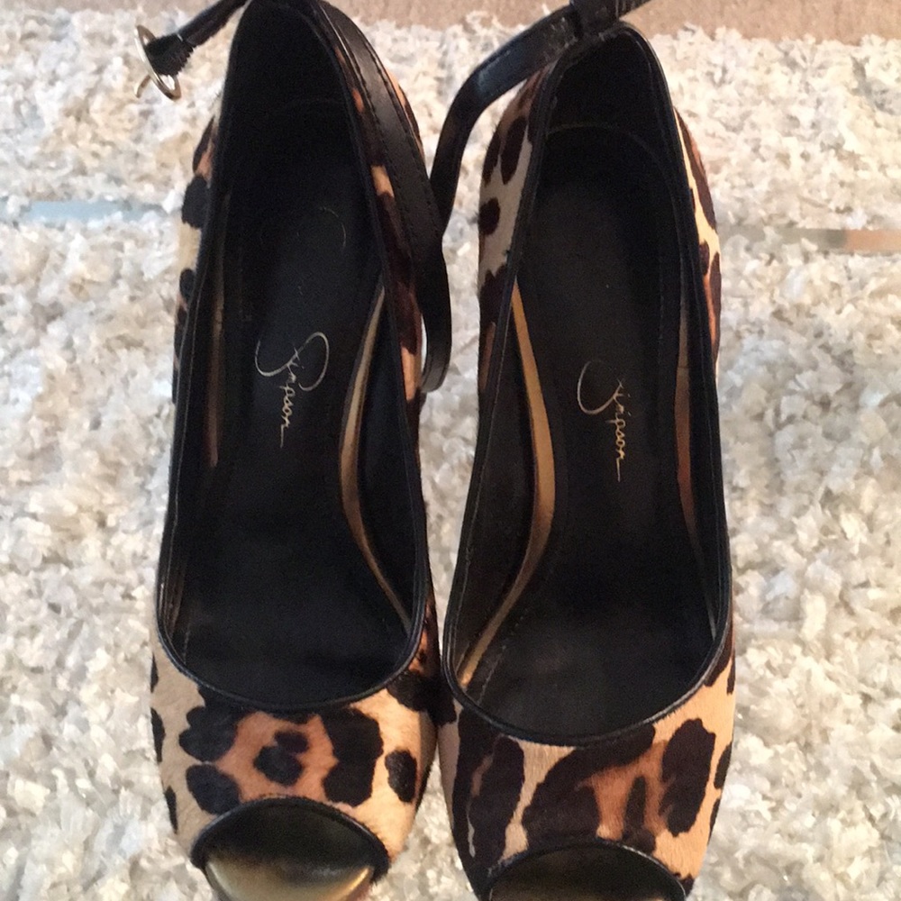 Leopard Wedges